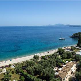 3 bedroom villa with pool and sea views in Barbati, Corfu, sleeps 8